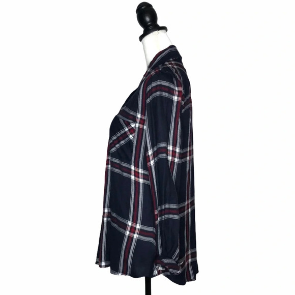 RAILS Hunter Twilight Plaid Button Down Flannel Collard Long Sleeve Shirt - Picture 3 of 8